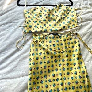 Zara Two Piece Satin Set